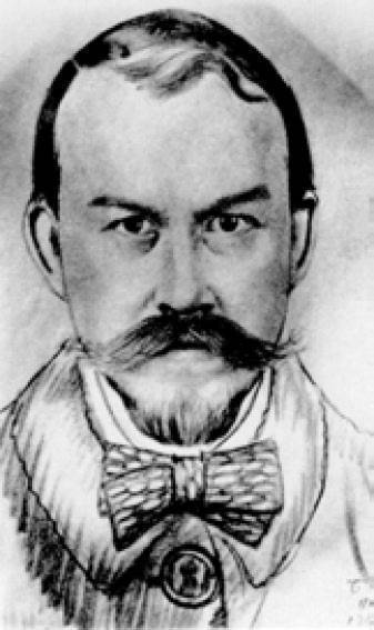 Б. М. Кустодиев. Автопортрет. Рисунок. 1918 Б. М. Кустодиев. Автопортрет. Рисунок. 1918